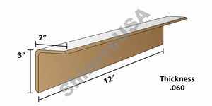Edge Board Pallet Corner Protectors .060-thick 2x3x12 Item: 142764