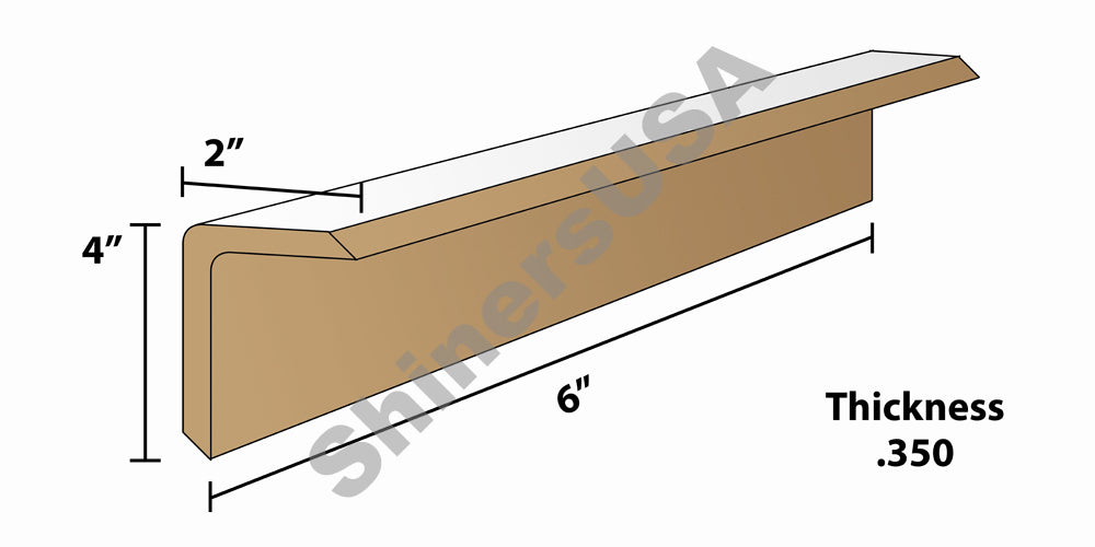 Edge Board Pallet Corner Protectors .350 thick 2x4x6 Item: 143341