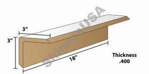 Edge Board Pallet Corner Protectors .400 thick 3x3x18 Item: 143469