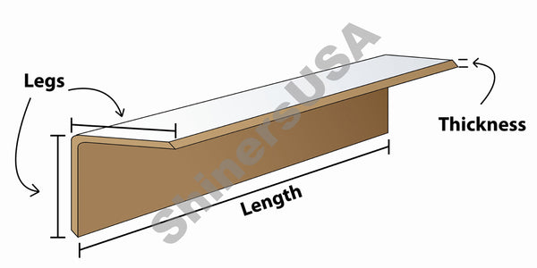 Edge Board Pallet Corner Protectors .140" Thick, 2x4x40" skid/1750